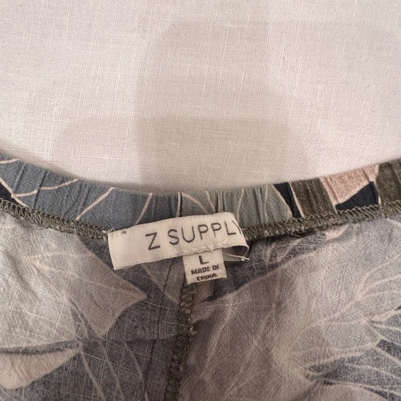 Z Supply Tropical Palm Casual Pants Large - Picture 2 of 3